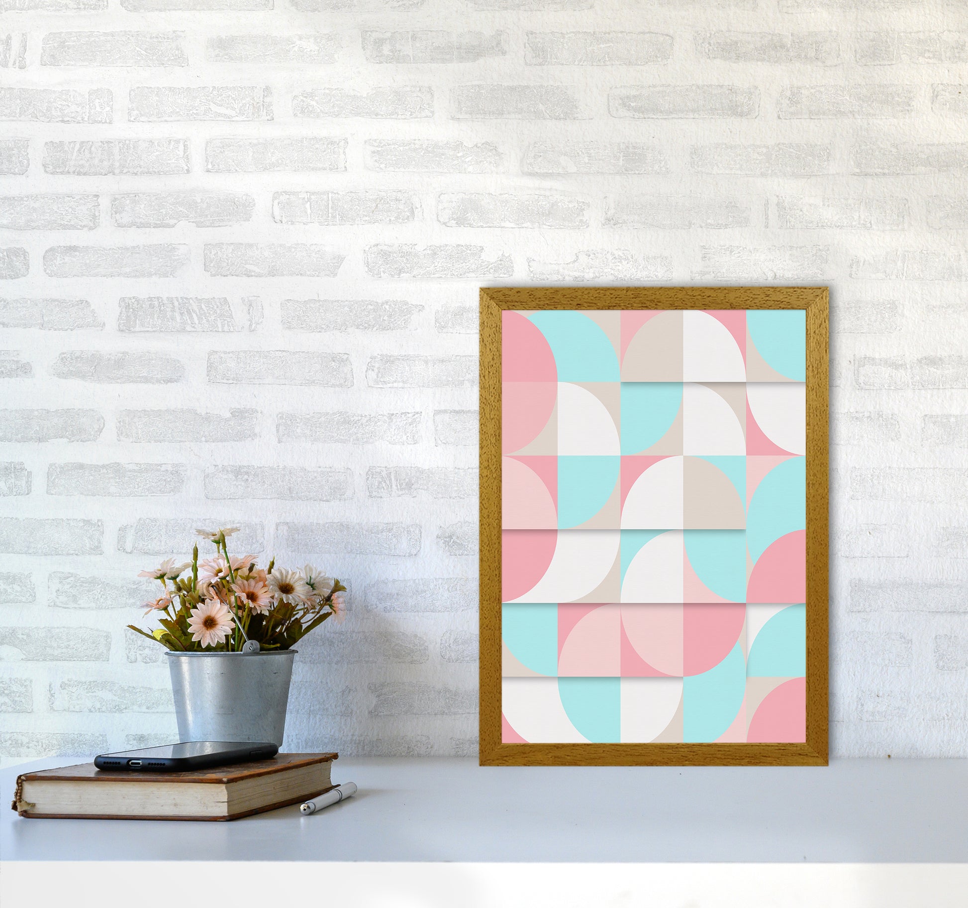 The Scandinavian Geometry Art Print by Seven Trees Design