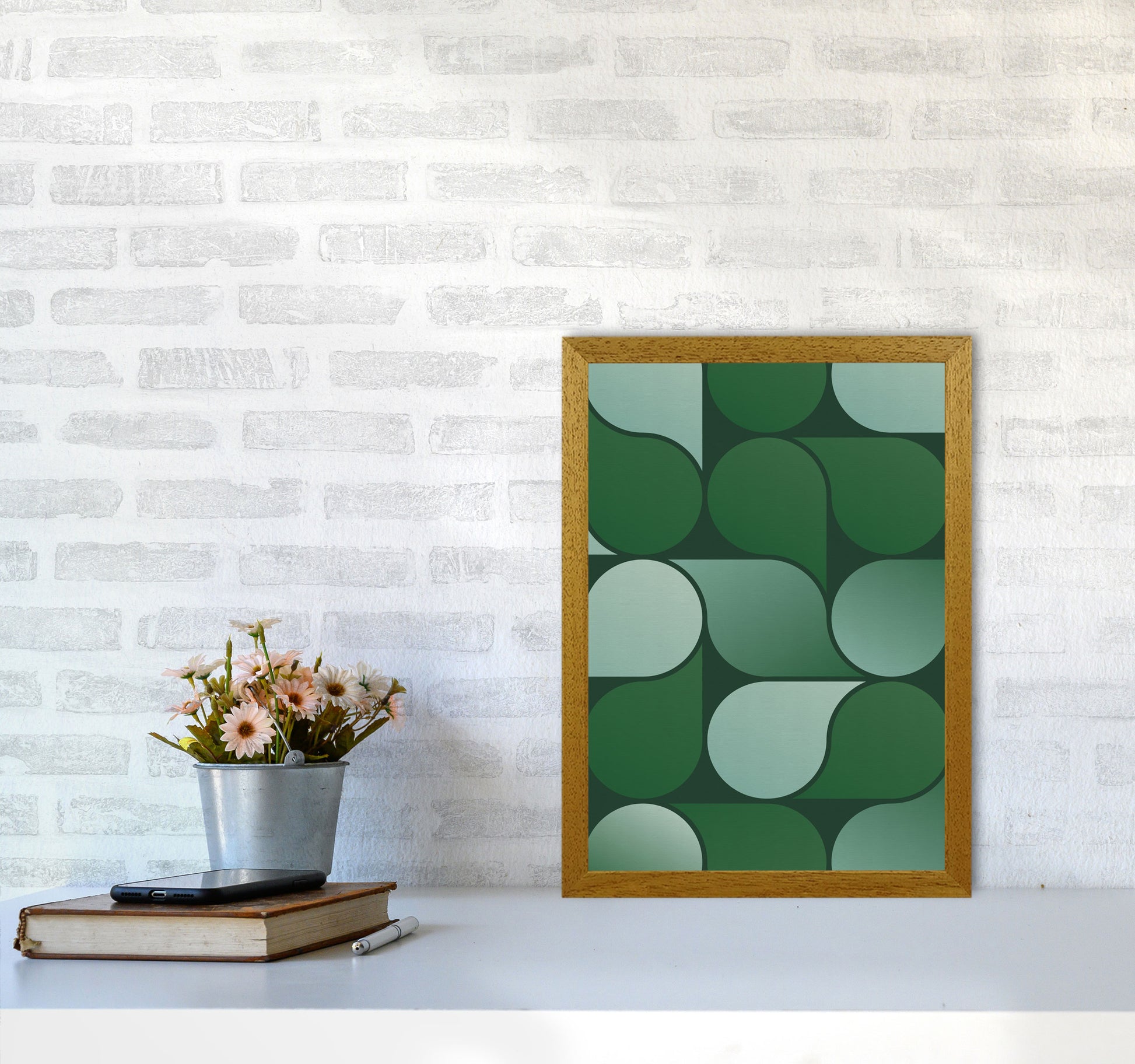 Geometric Loop Art Print by Seven Trees Design A3 Print Only