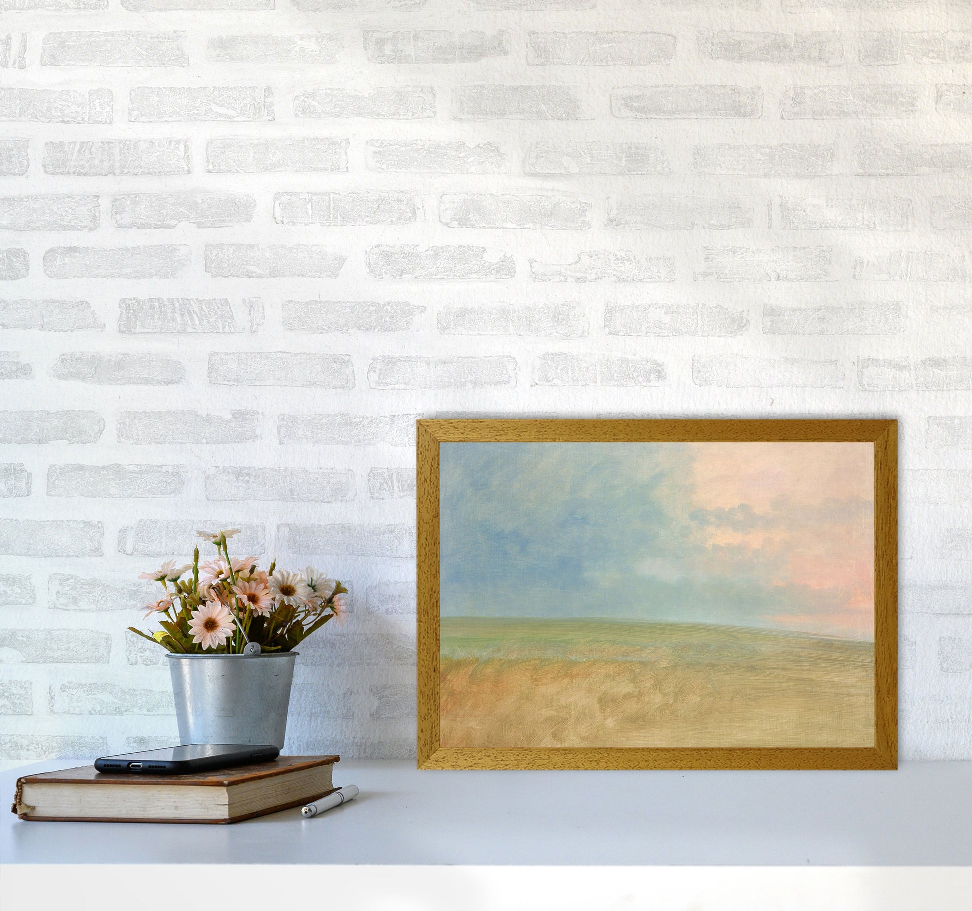 Peaceful Field Art Print by Seven Trees Design A3 Print Only