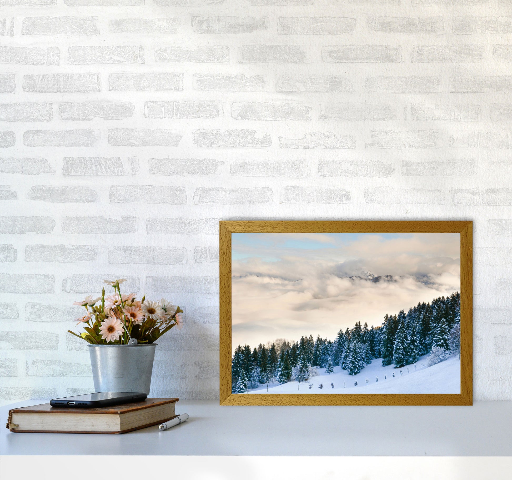 Pines in the sky Art Print by Seven Trees Design A3 Print Only