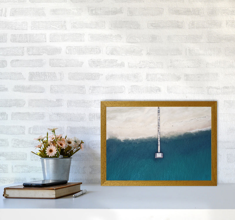 The bay from the sky Art Print by Seven Trees Design A3 Print Only