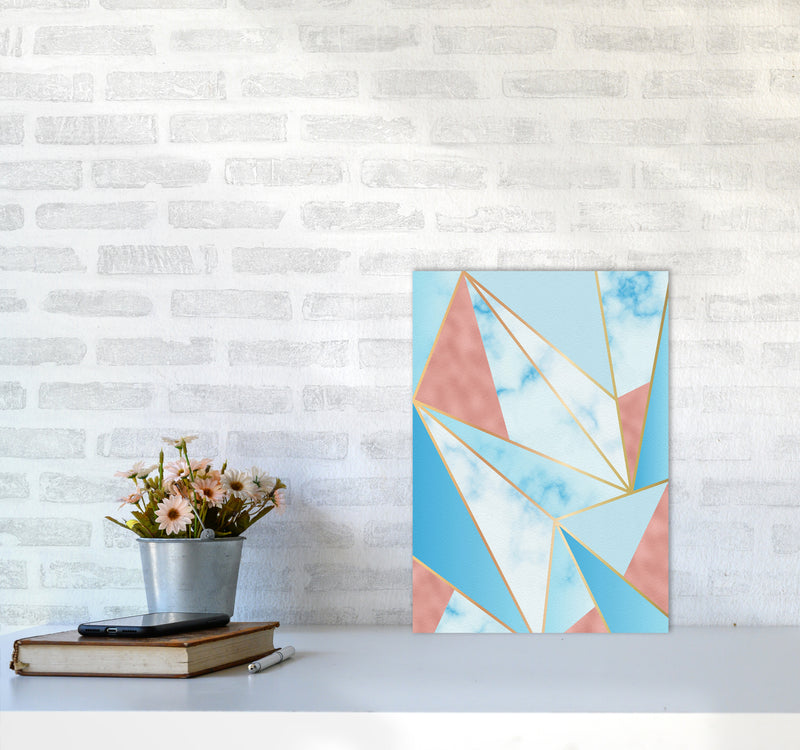Geometric Sky Art Print by Seven Trees Design A3 Black Frame