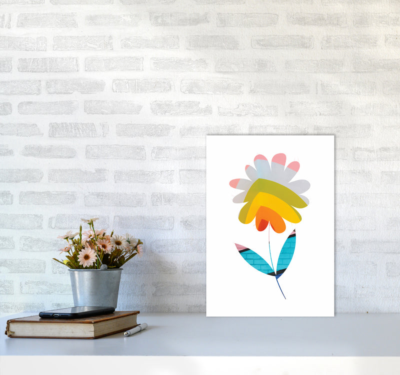 Graffiti Flower I Art Print by Seven Trees Design A3 Black Frame