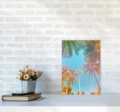 Palms Paradise Art Print by Seven Trees Design A3 Black Frame
