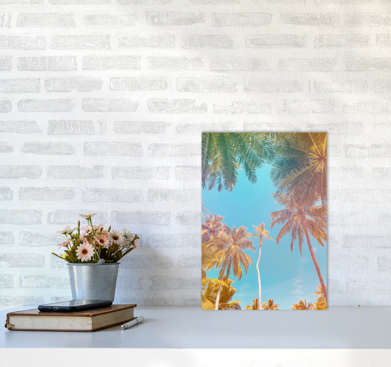 Palms Paradise Art Print by Seven Trees Design A3 Black Frame