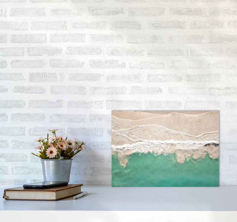 Sea From The Sky Photography Art Print by Seven Trees Design A3 Black Frame