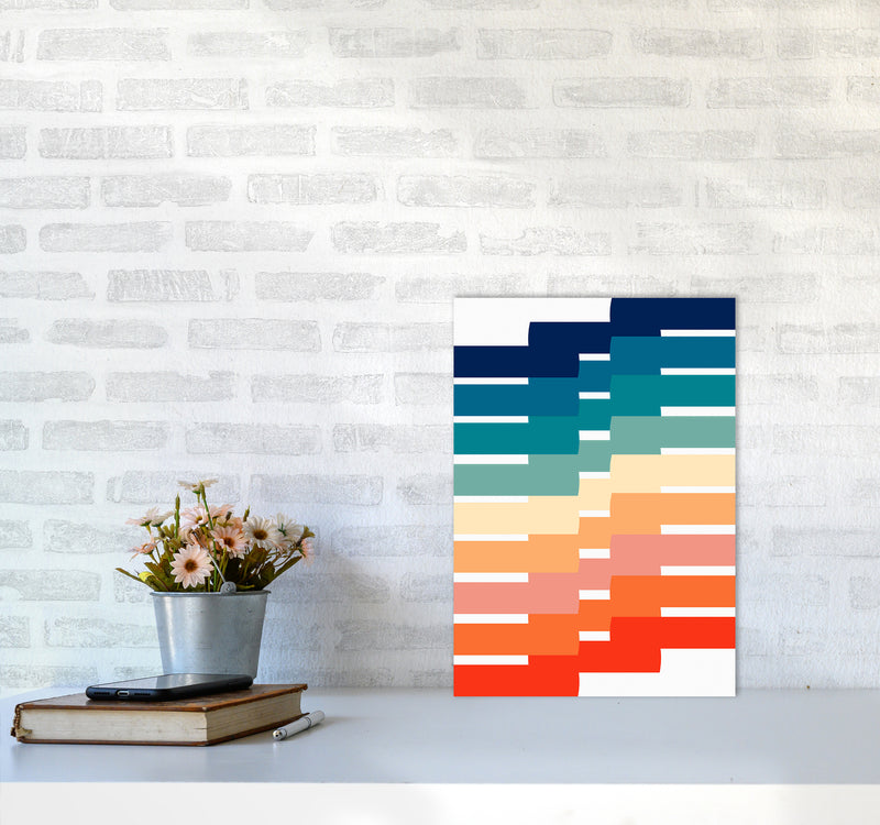 The Modern Geometry Art Print by Seven Trees Design A3 Black Frame