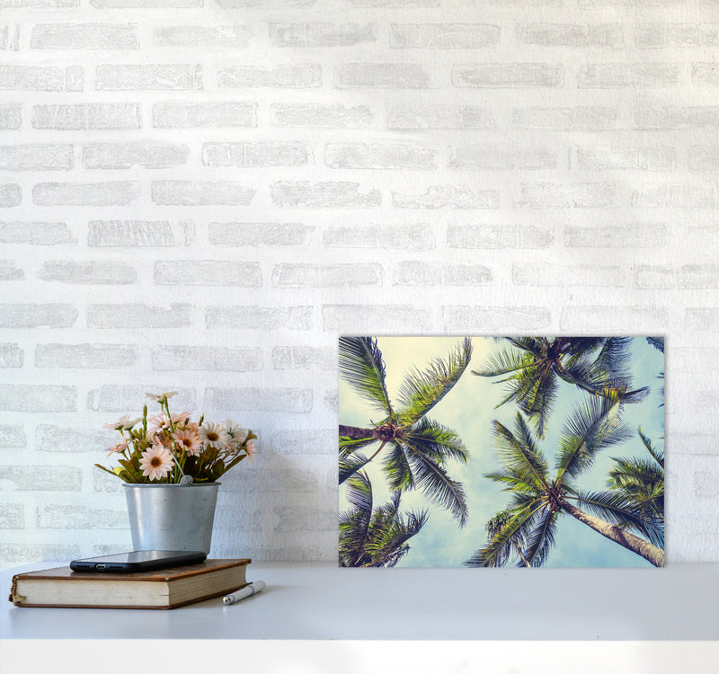 The Palms Photography Art Print by Seven Trees Design A3 Black Frame