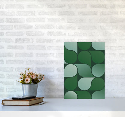 Geometric Loop Art Print by Seven Trees Design A3 Black Frame