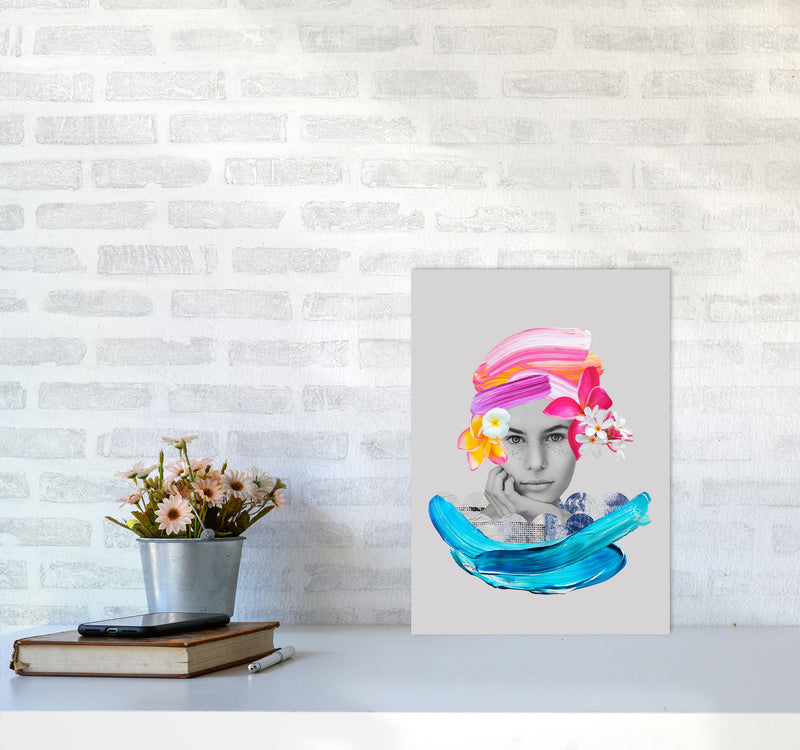 Imagination Girl Art Print by Seven Trees Design A3 Black Frame