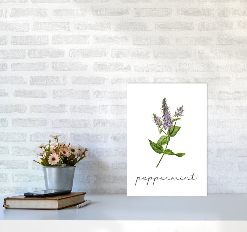 peppermint Art Print by Seven Trees Design A3 Black Frame