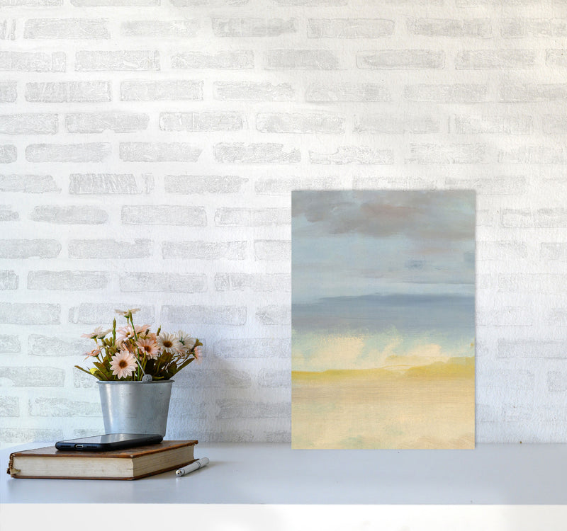 Sand, Ocean and Sky Art Print by Seven Trees Design A3 Black Frame