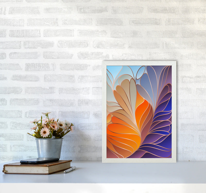 Colorful Art Deco III Art Print by Seven Trees Design A3 Oak Frame