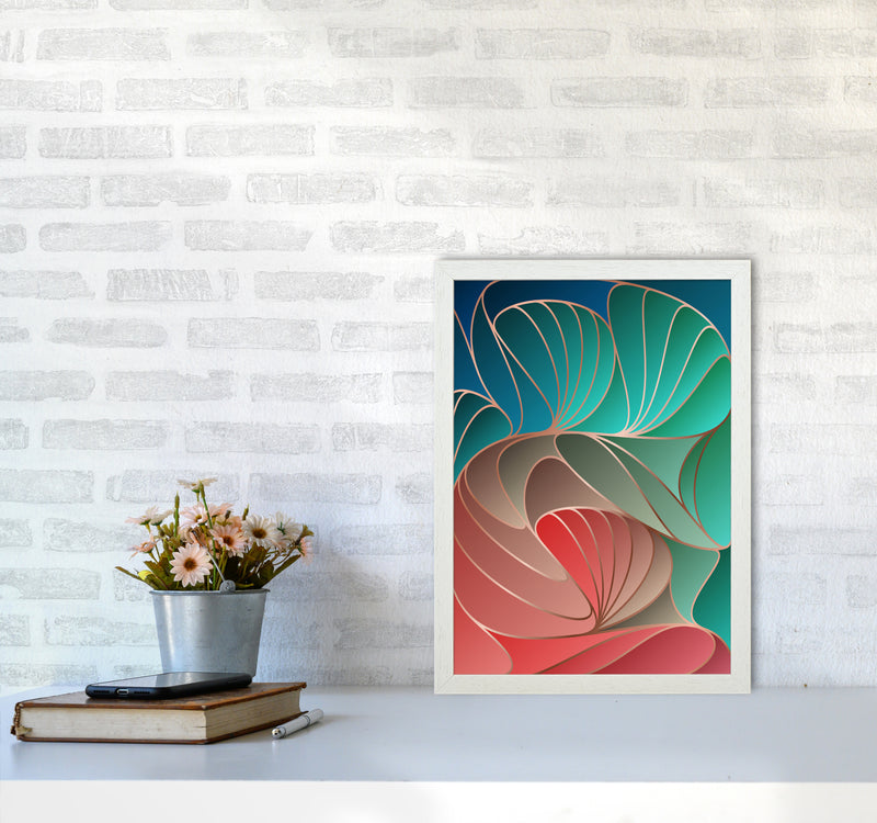 Colorful Art Deco I Art Print by Seven Trees Design A3 Oak Frame