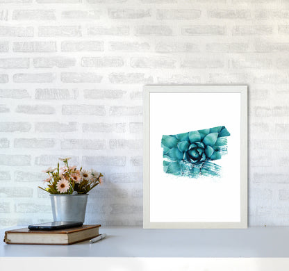 Modern Succulent II Art Print by Seven Trees Design A3 Oak Frame