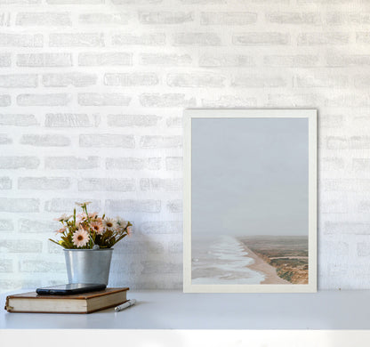 Fog and Waves Art Print by Seven Trees Design A3 Oak Frame
