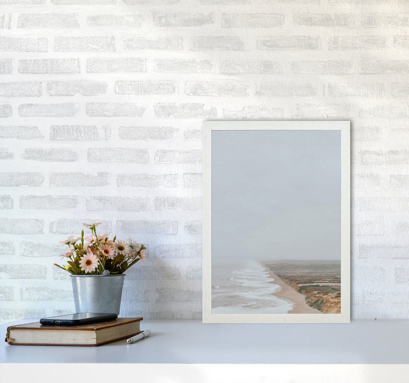 Fog and Waves Art Print by Seven Trees Design A3 Oak Frame