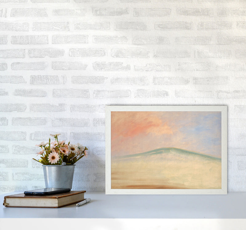Mountain In the Sky Art Print by Seven Trees Design A3 Oak Frame