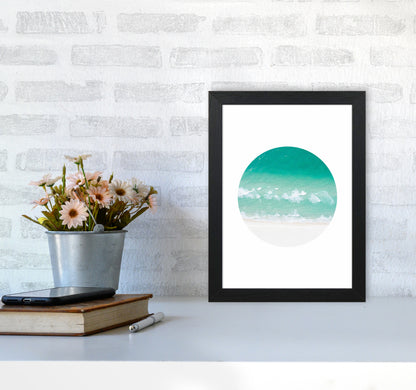 La Mar Beach Art Print by Seven Trees Design A4 White Frame