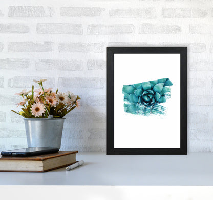 Modern Succulent II Art Print by Seven Trees Design A4 White Frame