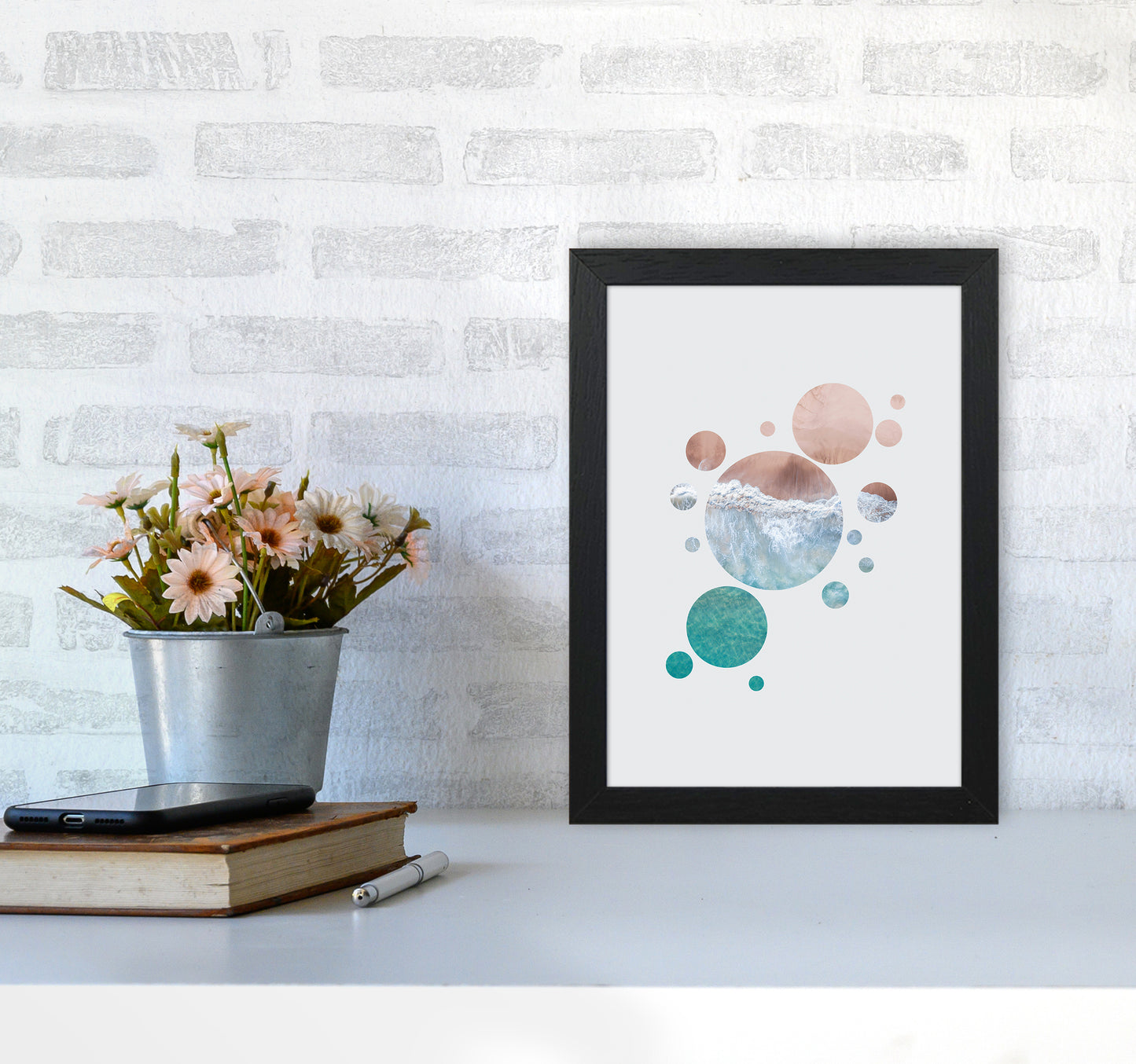 Planet Ocean Art Print by Seven Trees Design