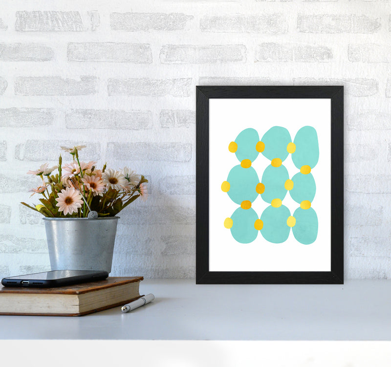 The Blue Islands Abstract Art Print by Seven Trees Design
