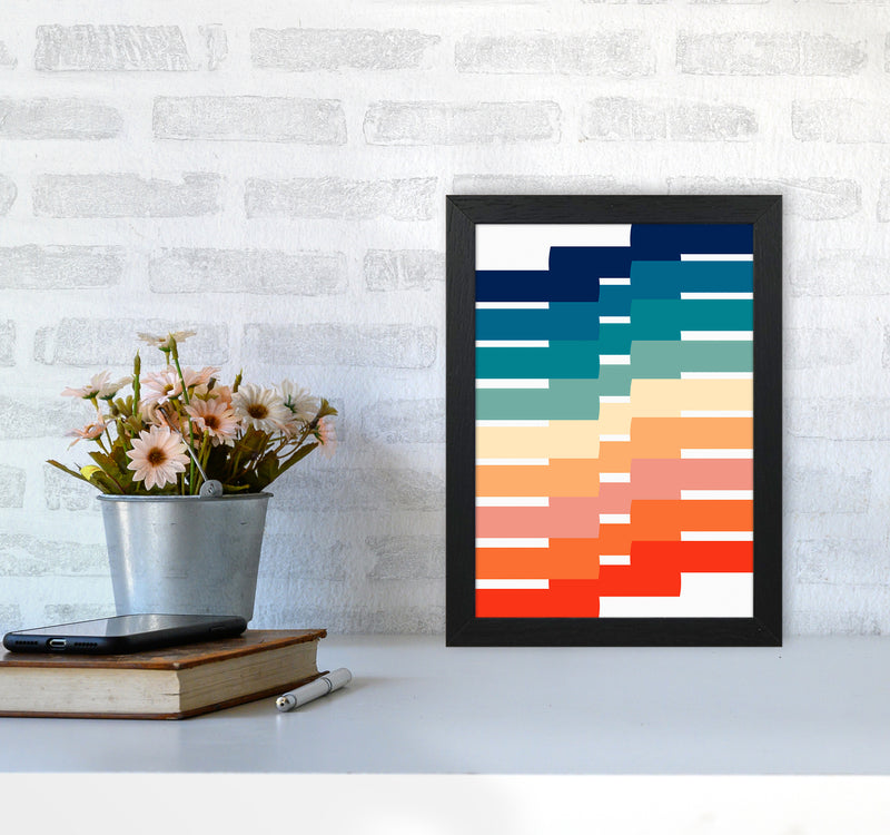 The Modern Geometry Art Print by Seven Trees Design A4 White Frame