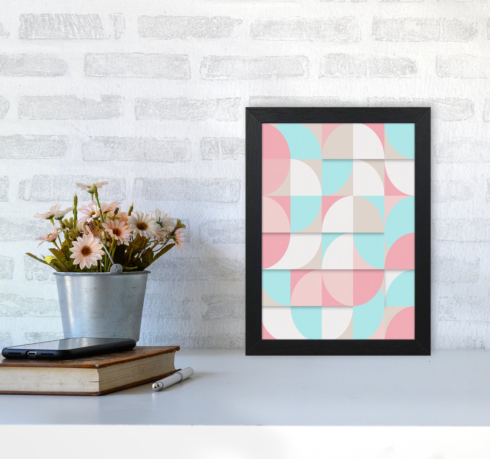 The Scandinavian Geometry Art Print by Seven Trees Design