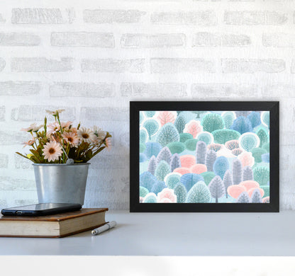 Happy Forest Art Print by Seven Trees Design A4 White Frame