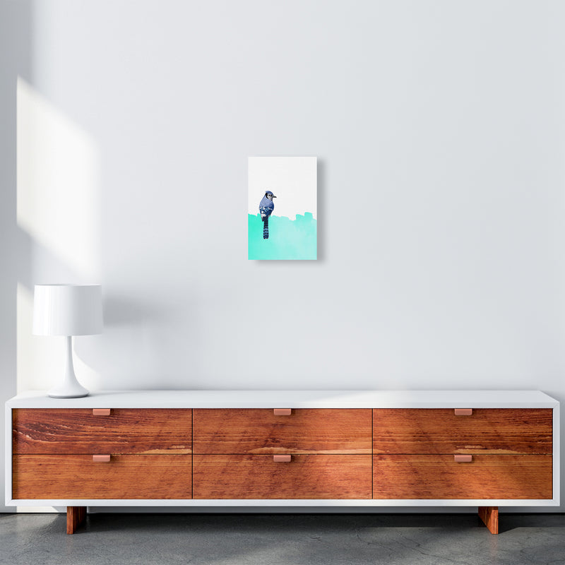 Bird Blue Art Print by Seven Trees Design A4 Canvas