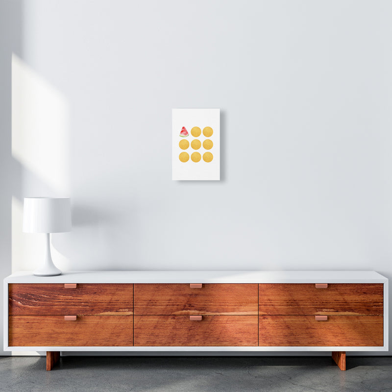 Gold Watermelon Kitchen Art Print by Seven Trees Design A4 Canvas