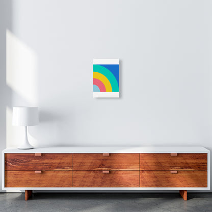 Happy shapes II Rainbow Art Print by Seven Trees Design A4 Canvas