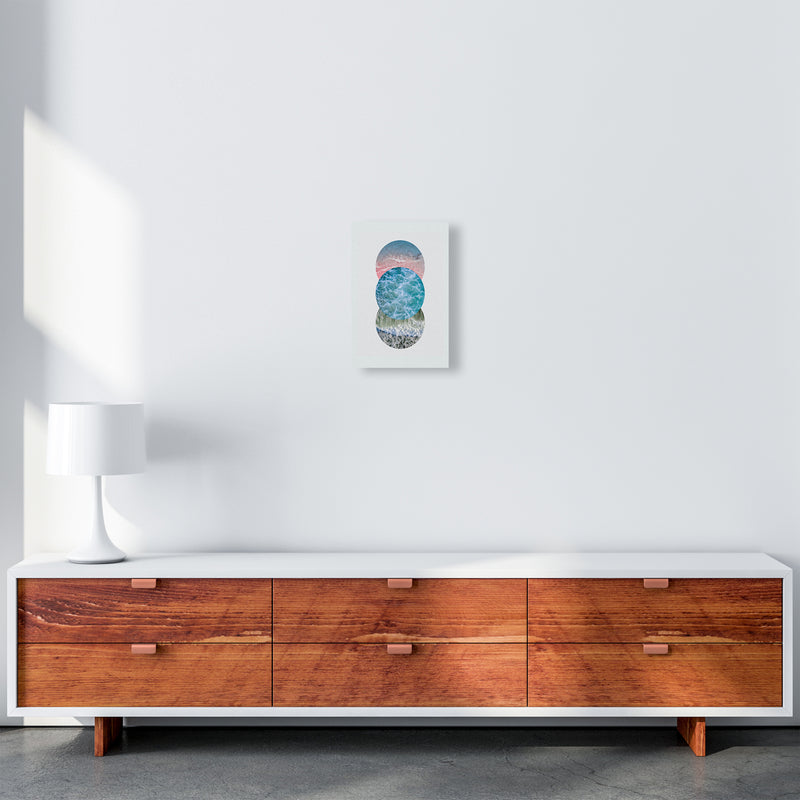 Ocean Circles Art Print by Seven Trees Design A4 Canvas