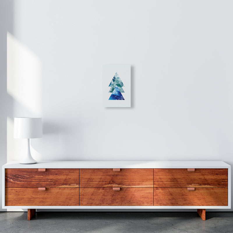 Ocean Triangles Art Print by Seven Trees Design A4 Canvas