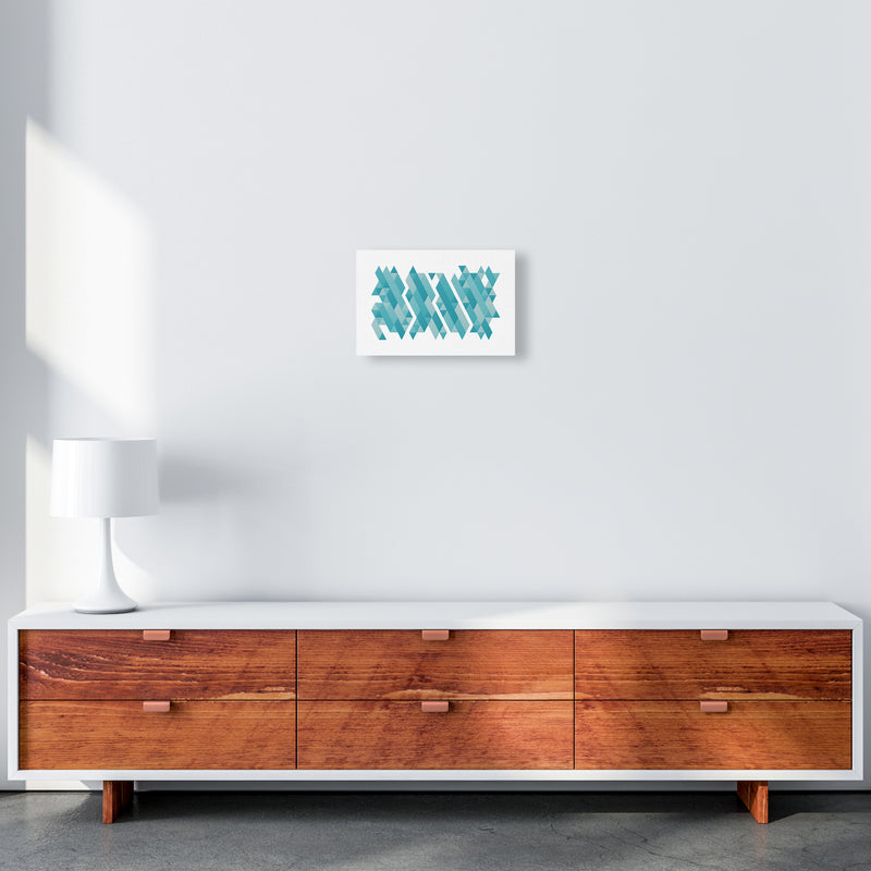 Pieces Of Mountains Abstract Art Print by Seven Trees Design A4 Canvas