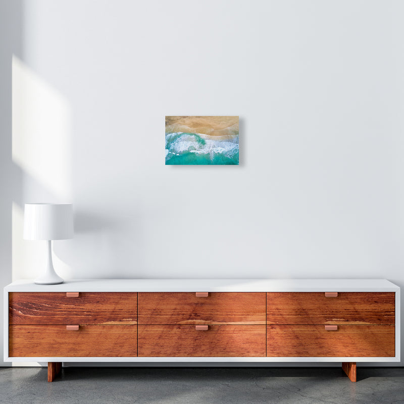 Waves From The Sky Landscape Art Print by Seven Trees Design A4 Canvas