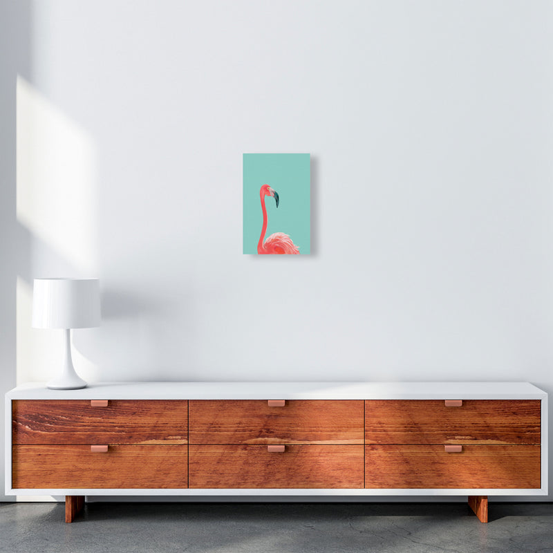 Flamingo In The Sky Art Print by Seven Trees Design A4 Canvas