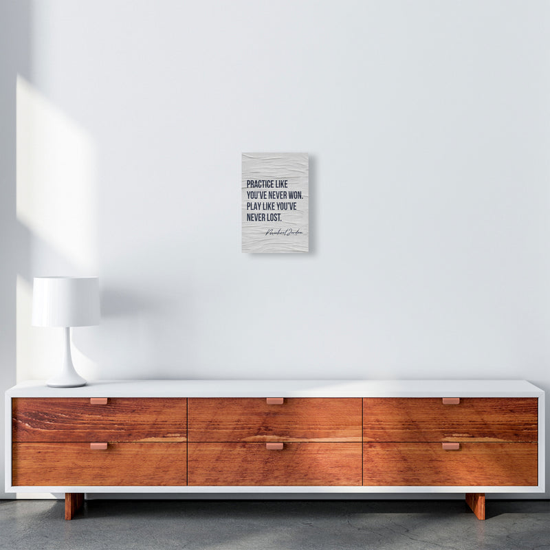 Michael Jordan Quote Art Print by Seven Trees Design A4 Canvas
