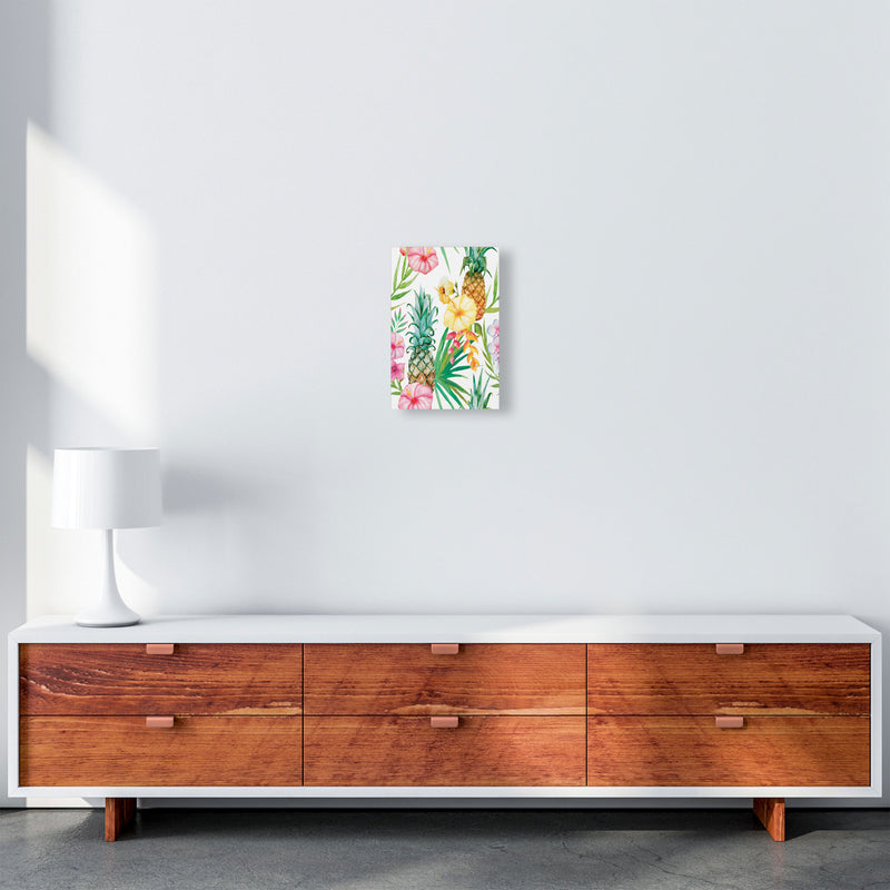 The tropical pineapples Art Print by Seven Trees Design A4 Canvas
