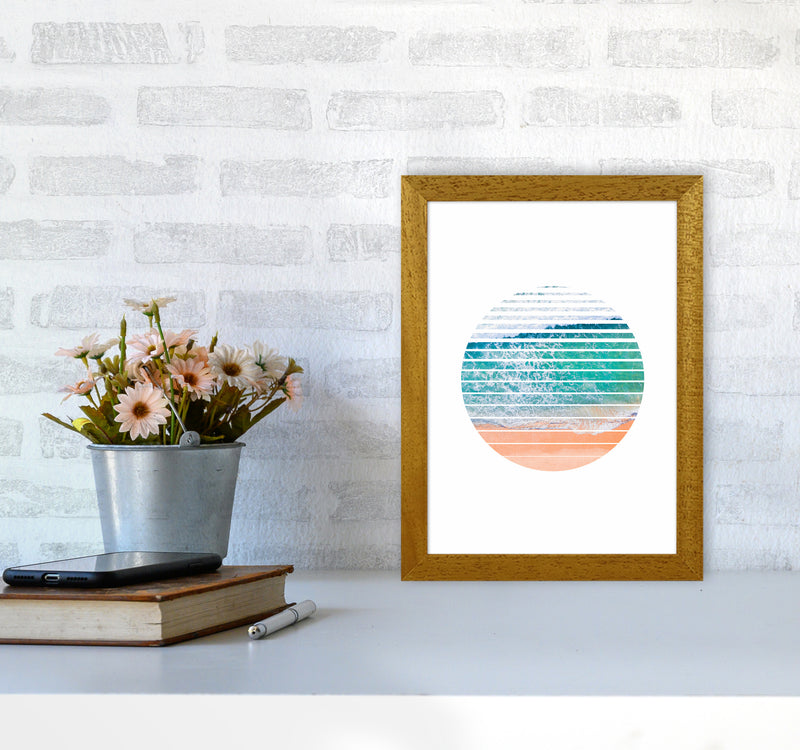 Geometric Ocean Art Print by Seven Trees Design A4 Print Only