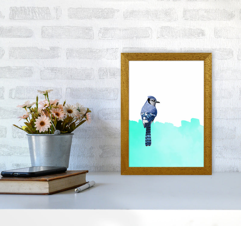 Bird Blue Art Print by Seven Trees Design A4 Print Only