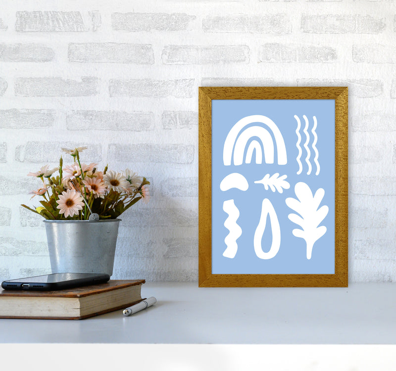 Abstract Happy Shapes Art Print by Seven Trees Design A4 Print Only