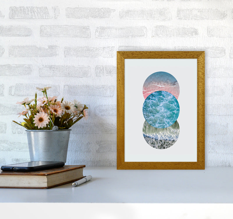 Ocean Circles Art Print by Seven Trees Design A4 Print Only