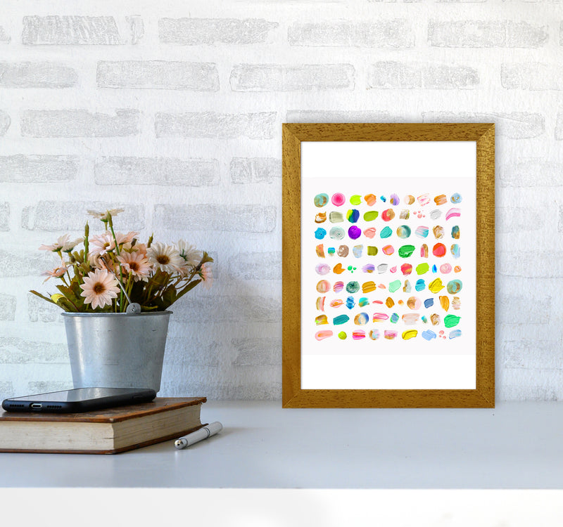 Painting Paradise Abstract Art Print by Seven Trees Design A4 Print Only