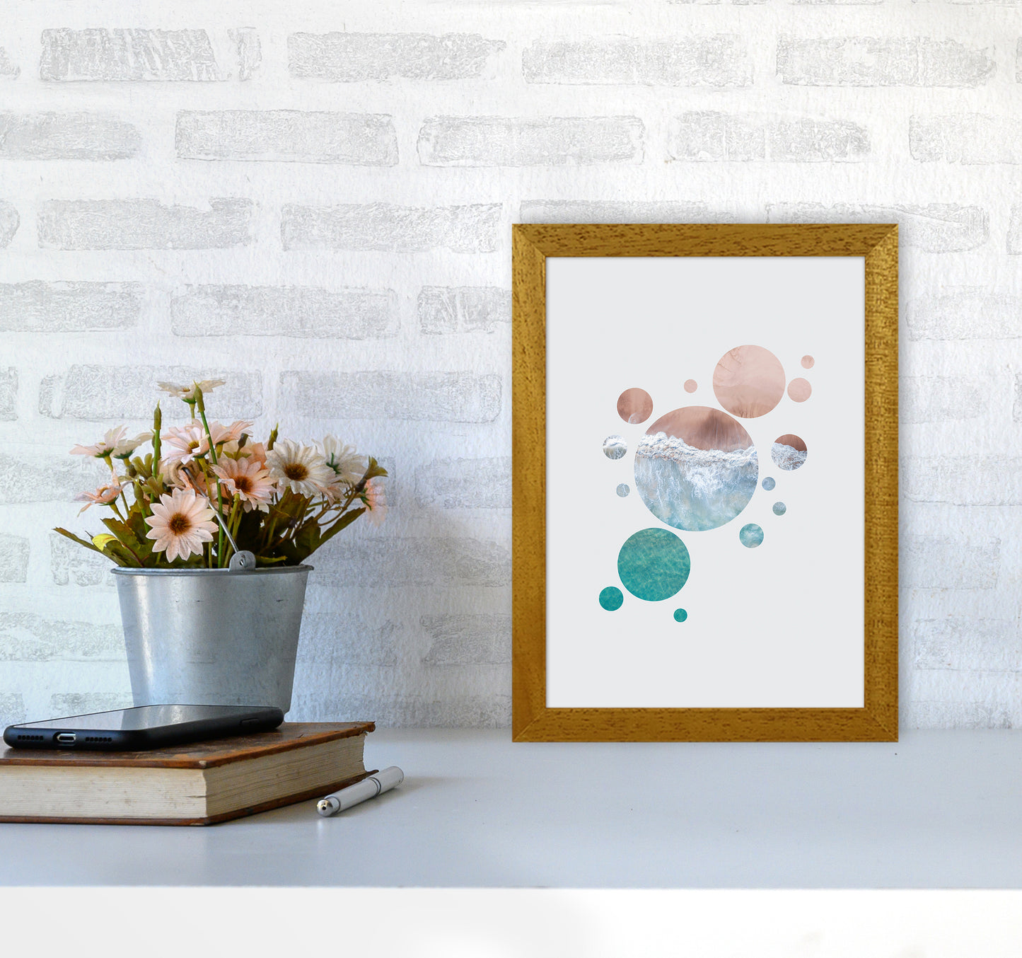 Planet Ocean Art Print by Seven Trees Design