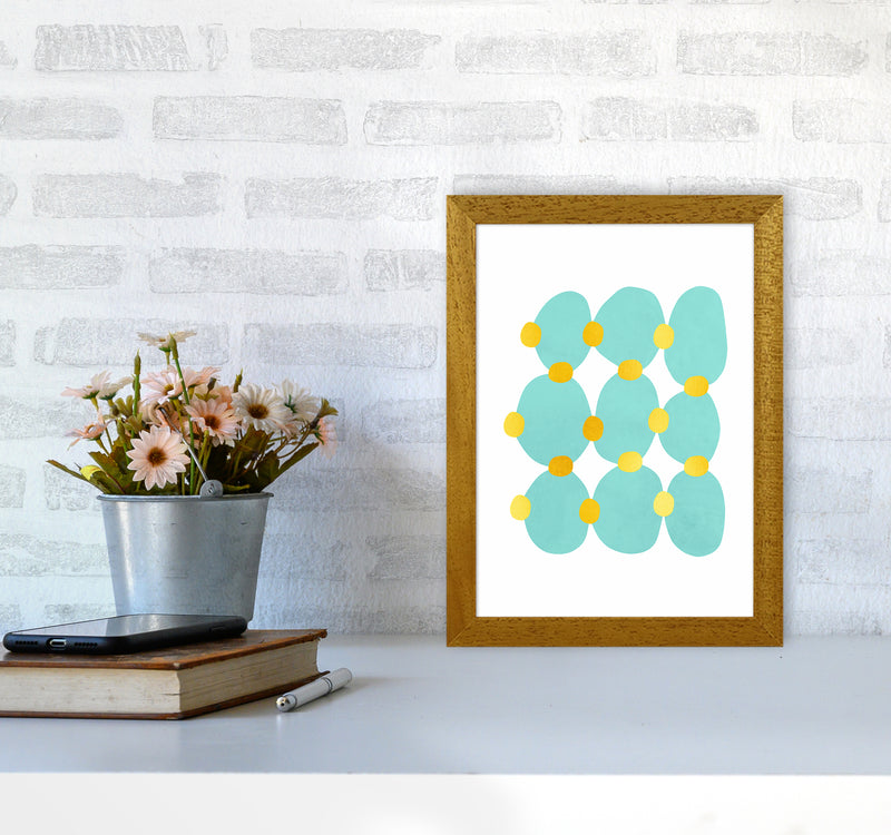 The Blue Islands Abstract Art Print by Seven Trees Design