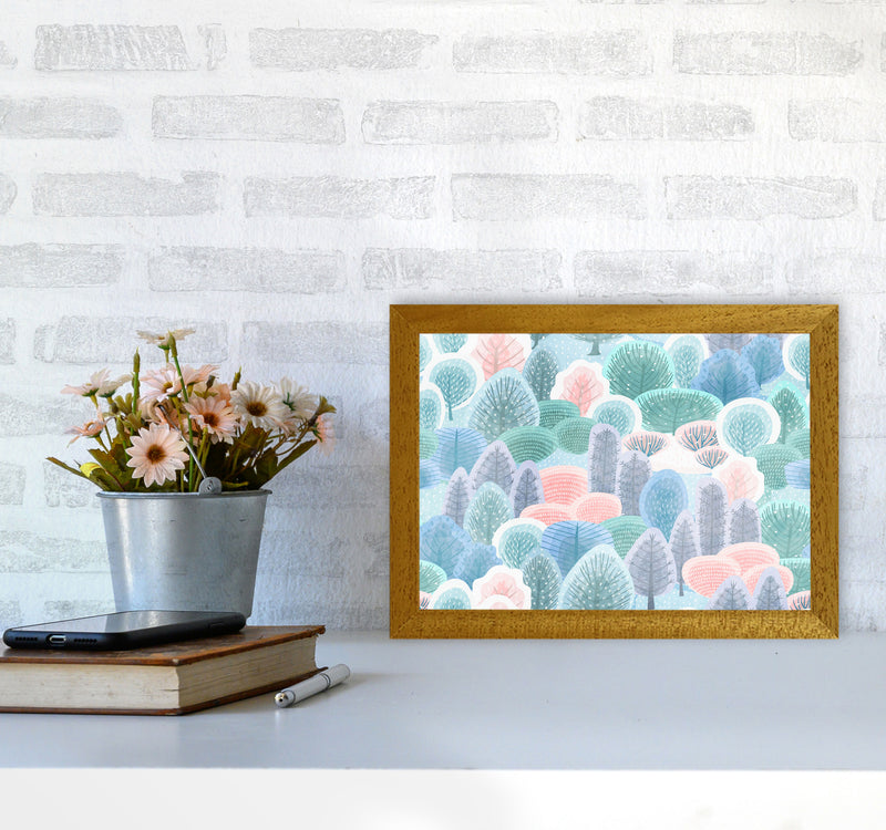 Happy Forest Art Print by Seven Trees Design A4 Print Only