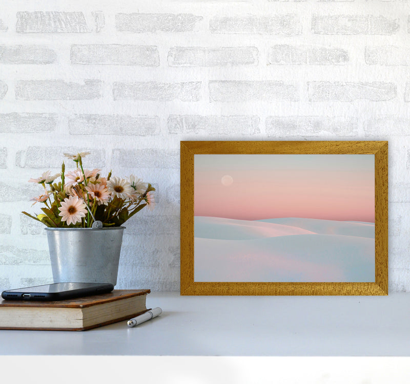 Moon And Dunes Art Print by Seven Trees Design A4 Print Only