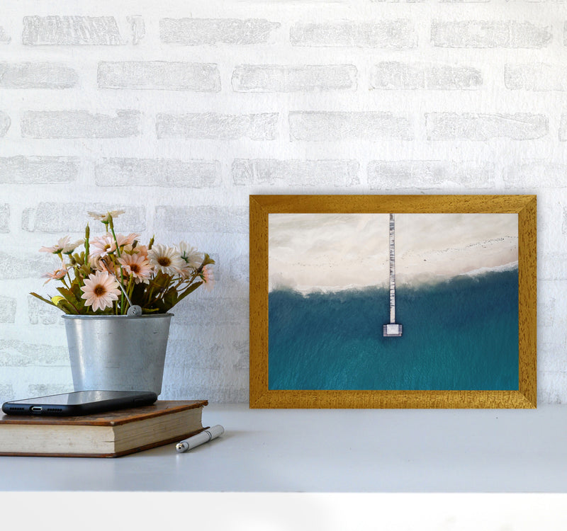 The bay from the sky Art Print by Seven Trees Design A4 Print Only