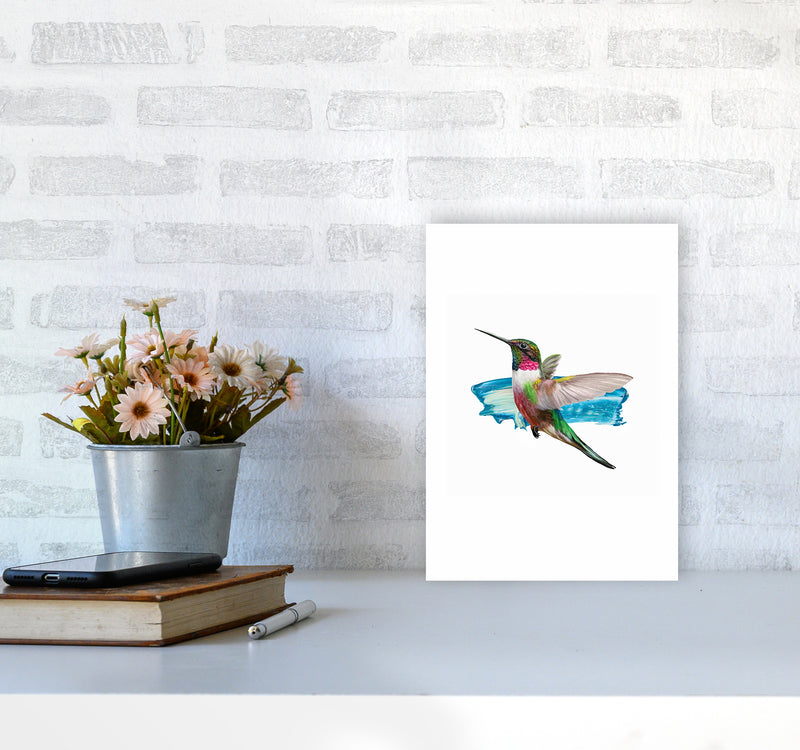 Modern Humingbird II Art Print by Seven Trees Design